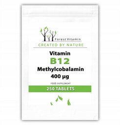 FOREST VITAMIN Vitamin B12 Methylcobalamin 400mcg 250tabs