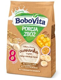 BoboVita Porcja zbóż Delikatna mleczna owsianka z ryżem