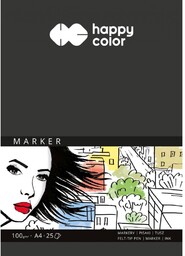 Blok Happy Color Marker A4 100g 25 arkuszy
