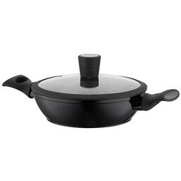 Garnek aluminiowy niski Magnum z pokrywką 28 cm