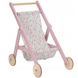 Little Dutch Drewniany wózek Drewniana spacerówka dla lalek