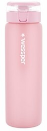 WESSPER Butelka filtrująca Activemax Clarti Glass Różowy