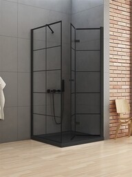 NEW TRENDY D-0290A/D-0121B Kabina prysznicowa NEW SOLEO BLACK