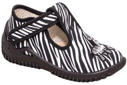 ZETPOL kapcie dziecięce SAFARI Zebra 2