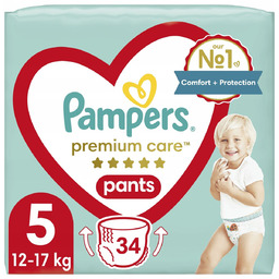 Pieluchomajtki PAMPERS Premium Care Pants 5 34 szt