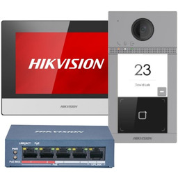 HIKVISION ZESTAW WIDEODOMOFONOWY DS-KIS604-S(C)(O-STD)/eu
