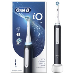 ORAL-B Szczoteczka magnetyczna iO 3 Czarny Wybrane końcówki