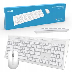 Rapoo Zestaw Bezprzewodowy Biurowy Multi-mode 8210M Klawiatura Mysz