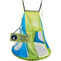 Hudora Cosy Castle Namiot do Huśtawki Ogrodowej, Wielokolorowy,