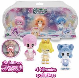 Glimmies Polaris - Zestaw 3 Lalki Kolekcjonerskie Glimmies