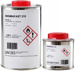 Farba poliuretanowa Sigmafast 210 Ral 8017 1L