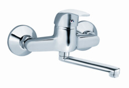 Bateria umywalkowa ścienna FORMAT chrom
