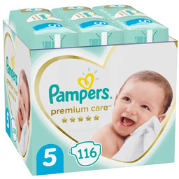 Pieluchy PAMPERS Premium Care Rozmiar 5 (116 szt.)