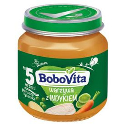 BoboVita Warzywa z indykiem po 5 miesiącu, 125
