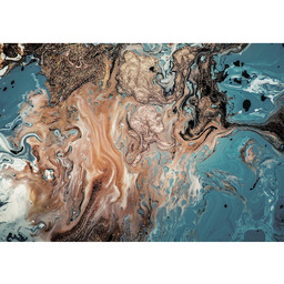 Obraz na płótnie Puring Blue&Gold, 70 x 100