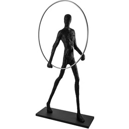 Azzardo Lampa podłogowa czarno-biała metalowa 214cm AZ4984