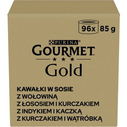 GOURMET Karma dla kota Gold Kawałki Mix smaków