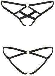 Stringi harness z otwartym krokiem - NICKY THONG