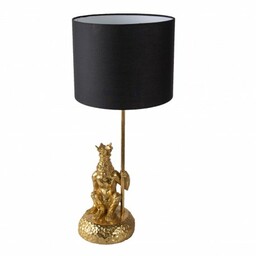 Złota Lampa Stołowa z Małpką Clayre & Eef