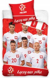 Pościel Kibica Piłki Nożnej 160X200 Reprezentacja Polski Pzpn