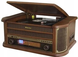 Gramofon Roadstar HIF-1993 Bt brązowy Radio Fm/am CD/MP3