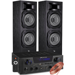 Kolumny Głośnikowe Amplituner Bt Bass 2x25CM