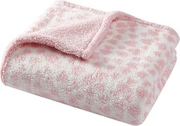 Betsey Johnson - narzuta, ultramiękki pluszowy koc sherpa,