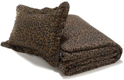 La Millou - Komplet Pościeli Bawełnianej LEOPARD CHOCO