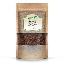 ZIÓŁKO Siemię lniane brązowe ziarno, 200g