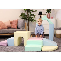 Klocki piankowe IGLU Multifunctional Creativity pastelowy SET_21_05 domowy