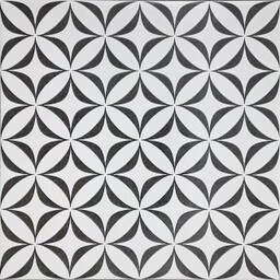 Gres szkliwiony PATCHWORK VERTIGO white-black satin 29,8x29,8 gat.