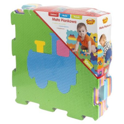 SMILY PLAY Mata piankowa Puzzle Pojazdy 29 x