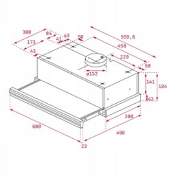 Okap do zabudowy Teka Cnl 6400