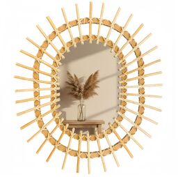 Lustro ścienne BOHO 49x57CM QDJ5749
