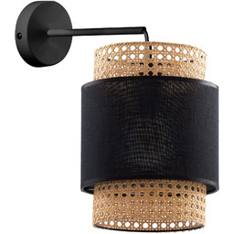 Kinkiet ścienny czarny stalowy w stylu boho BOHO