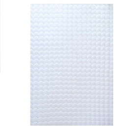 Dywan pluszowy Ambiance 3D biały 80 cm x