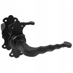 Klamka czarna do bram furtek drzwi w stylu