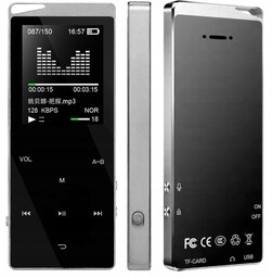 Odtwarzacz MP4 X03 16GB bluetooth głośnik MP3 srebrny