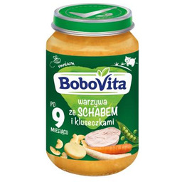 BoboVita Warzywa ze schabem i kluseczkami po 9