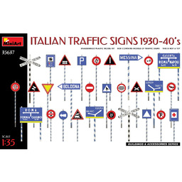 Miniart MIN35637 1:35 - włoskie znaki drogowe 1930-40