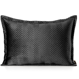 Poszewka 50 x 70 Dekoracyjna Welwet Sofia Czarny