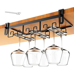 Cmecial Złoty wiszący stojak na kieliszki do wina