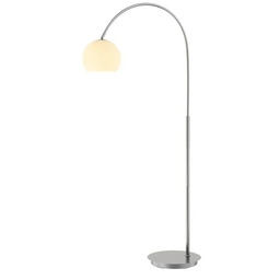 Lindby - Cynthia Lampa Podłogowa Opal/Nickel
