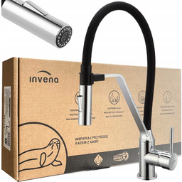 Bateria Invena Terra zlewowa Ruchoma Wylewka Uchwyt Magnetyczny