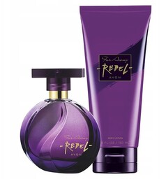 Avon zestaw Far Away Rebel woda perfumowana+balsam