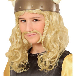 Peruka Wiking z wąsami