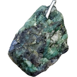 Szmaragd Naturalny Wisiorek Srebro 925 Certyfikat Unikat