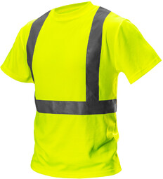 T-shirt ostrzegawczy, żółty, rozmiar L