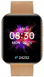 Smartwatch Garett GRC Maxx, złoty stalowy