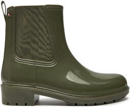 Kalosze Tommy Hilfiger Flag Rainboot FW0FW08213 Zielony
